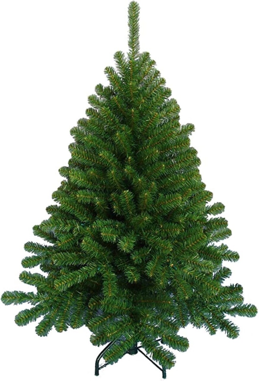 4ft Northern Spruce Christmas Tree with Metal Stand, Realistic Foliage and Lifelike Tips for Holiday Decor - 2024 Christmas Collection, Floral Home by Artificial Flowers